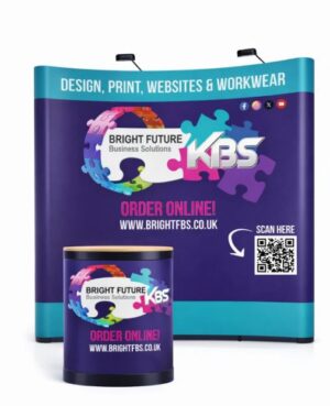 3x3 Pop Up Stand With Frame Graphics Carry Case And Lights