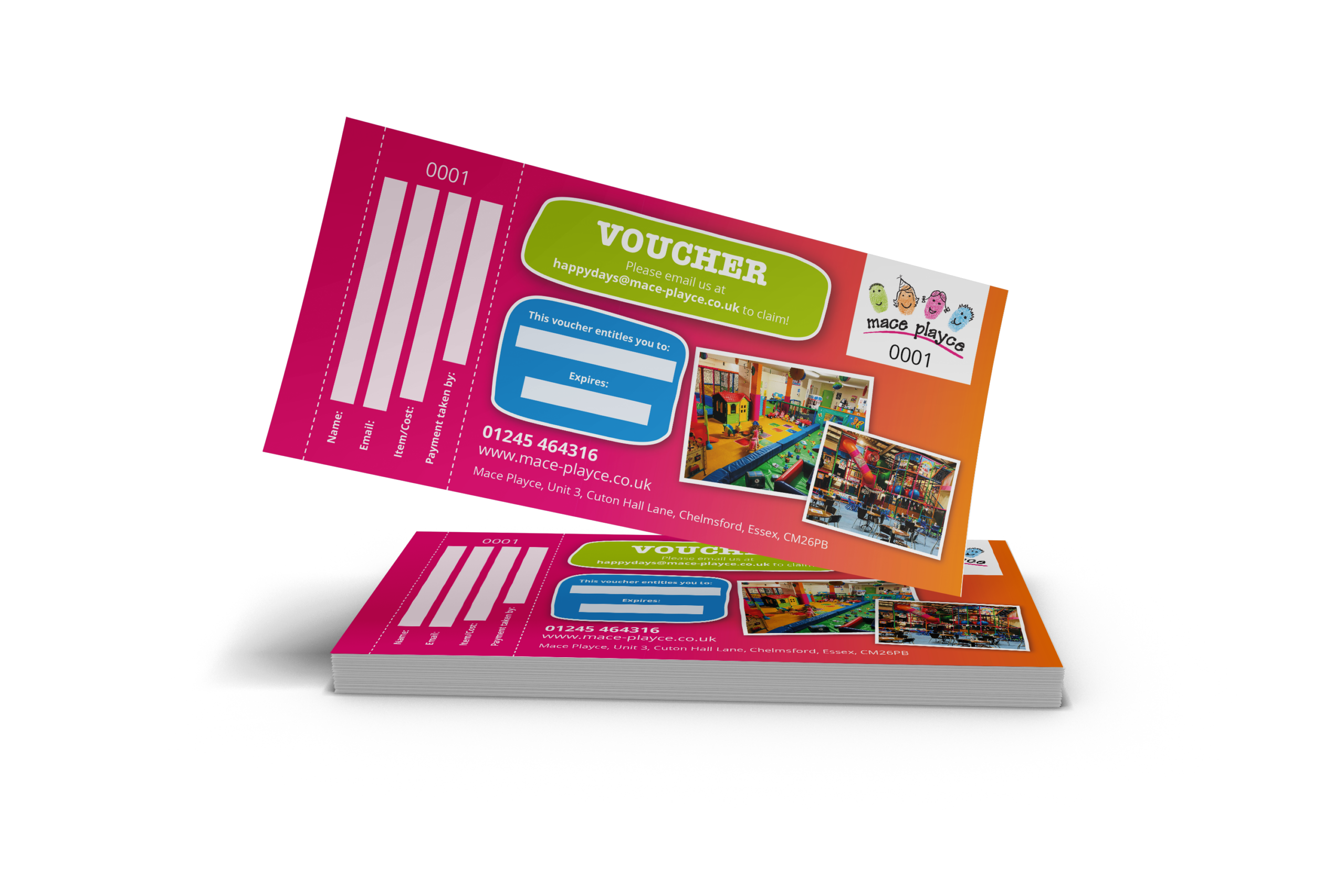 500x DL Gift Voucher Booklets