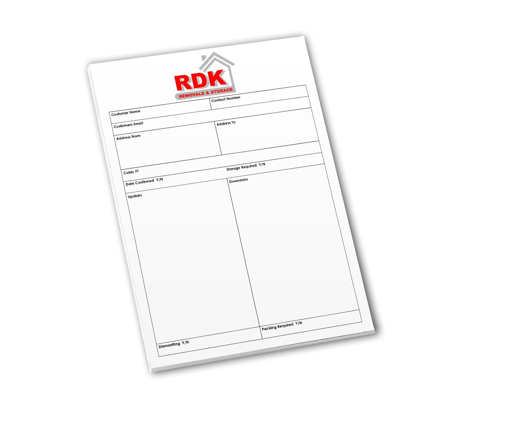 A4 Branded Desk Note Pads